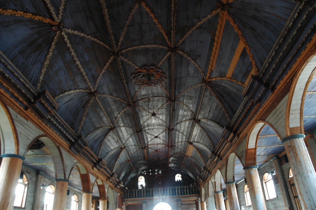 Beautiful barreled roof, Iglesia de Santa María de Loreto de Achao 